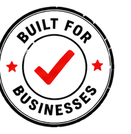 Built for businesses badge
