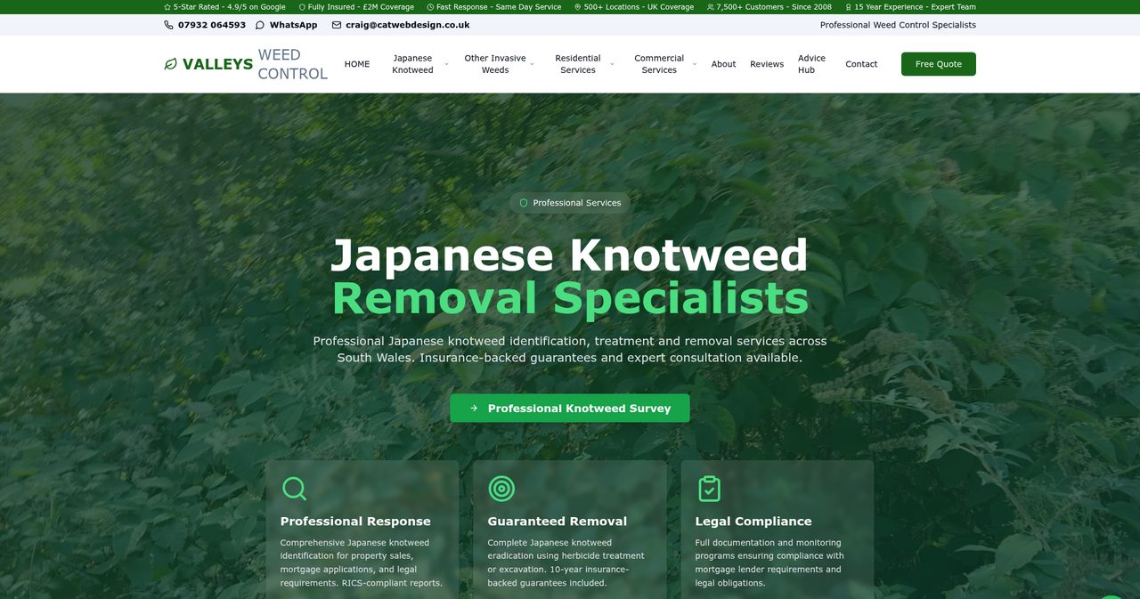 Knotweed Control — Invasive weeds