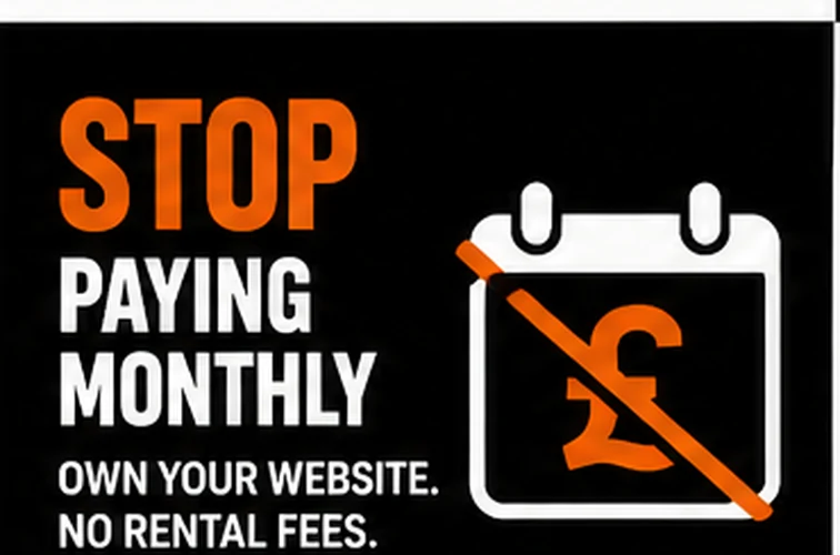 Stop paying monthly — own your website, no rental fees